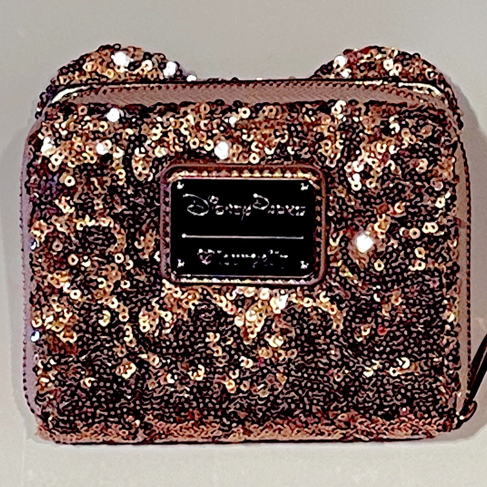 Loungefly Rose Gold Disney Parks Minnie Mouse Wallet